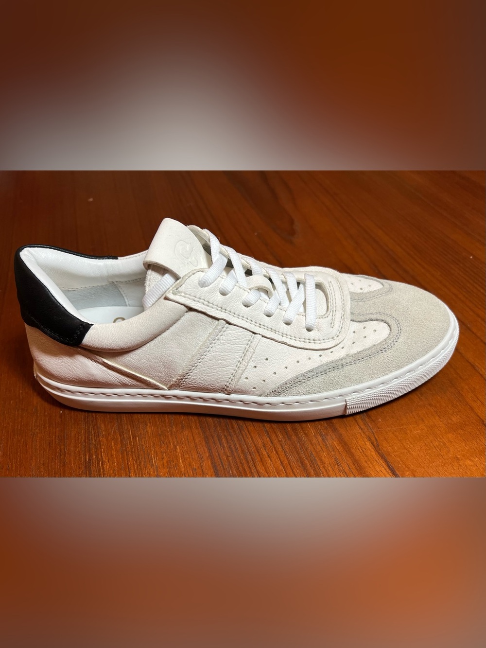 Greats Brooklyn Leather & Suede Sneakers | White | Minimalist Designer Style - Picture 5 of 16